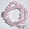16-inch Strand of Dyed Light Pink Glass Chips